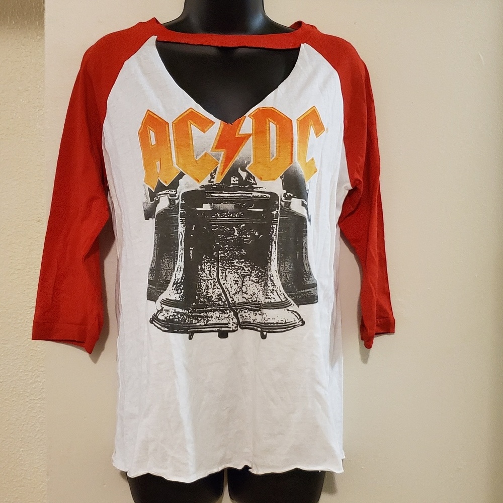 AC⚡DC 3/4 sleeve tee